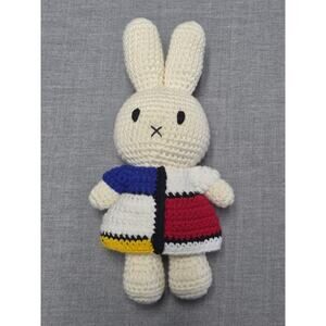 Just Dutch Miffy Mondrian Crochet Doll Organic Cotton 25Cm Handmade CE Certified